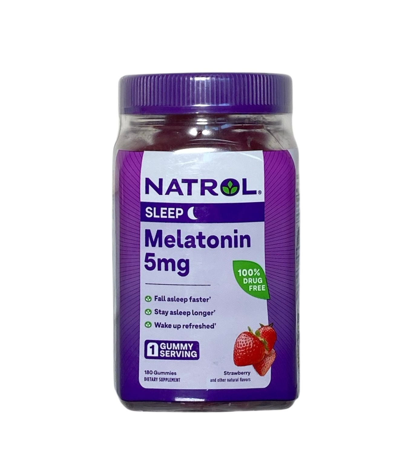 Natrol Melatonina 5 mg en Gomitas Sabor Fresa (180 unidades)